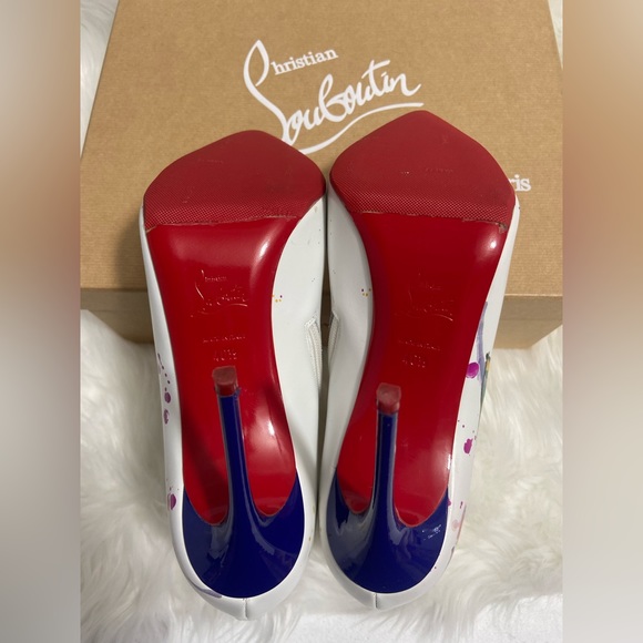 Christian Louboutin Boot In Love Calf Ankle Boot White So Kate - Picture 3 of 5